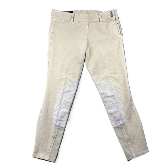 Ariat Heritage Women Riding Pants Breeches Equestrian Stretch Khaki Sz 26R I180 - Picture 1 of 11